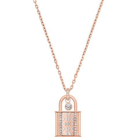 michael kors padlock necklace mkj7097791